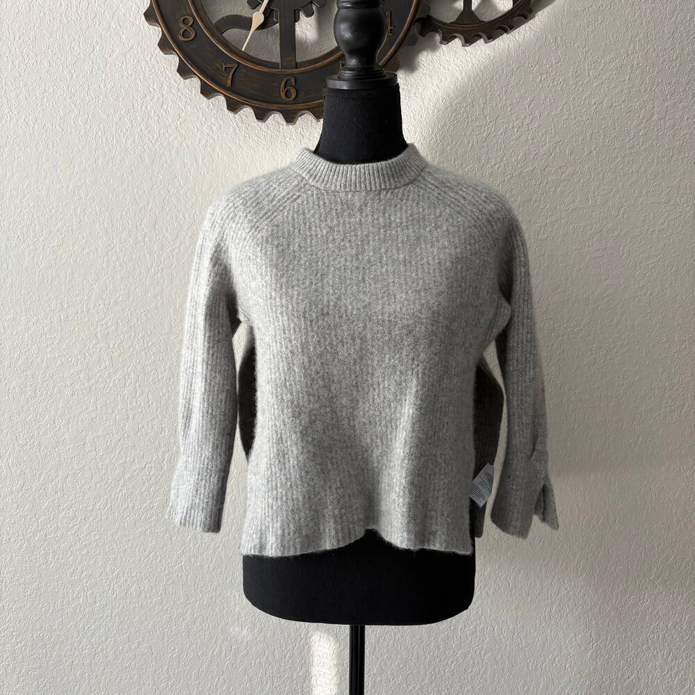 COLLECTION J CREW 100% Cashmere Sweater Gry SzS Sophisticated Old Money Elevated